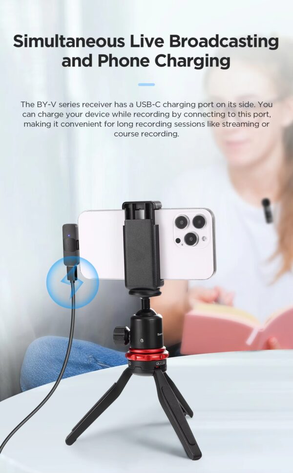 BOYA BY-V1 Wireless Microphone of iPhones - Image 5